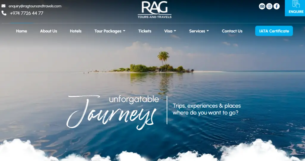 Travel Agencies in Qatar - RAG Tours And Travels